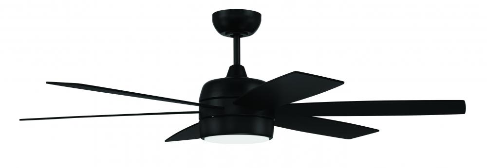 52&#34; Ceiling Fan w/Blades & LED Light Kit, Damp Rated