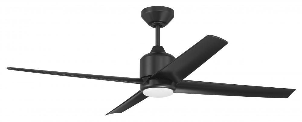 52&#34; Ceiling Fan w/ 4 Blades, Wi-Fi & LED Light Kit, Damp