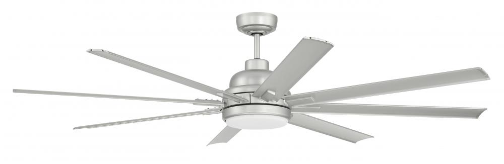 65&#34; Ceiling Fan w/Wi-Fi, DC Motor, Blades, LED Light Kit, Wet Rated