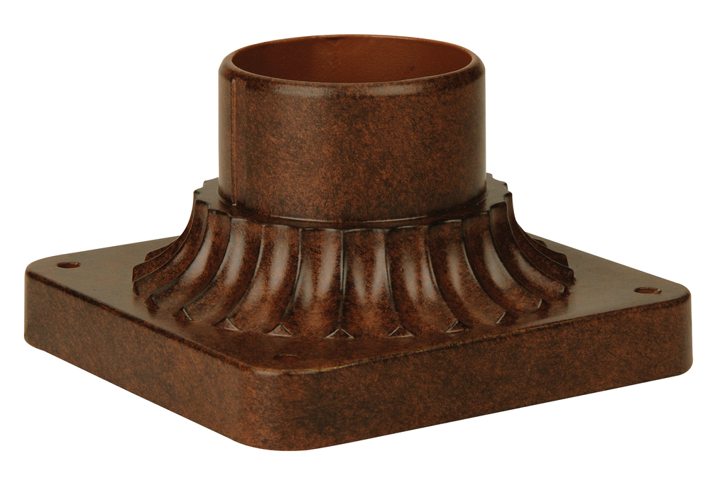 Post Adapter Base for 3&#34; Post Tops in Aged Bronze