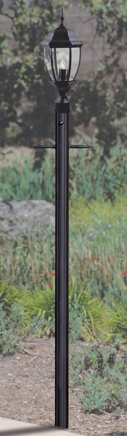 84&#34; Fluted Post w/Photocell