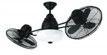 Craftmade BW248FB6 - 48" Dual Head Ceiling Fan w/Blades & Light Kit, Damp Rated