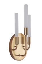 Craftmade 49663-SB-LED - Valdi 3 Light LED Wall Sconce in Satin Brass