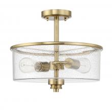 Craftmade 50552-SB - 2 Light Convertible Semiflush