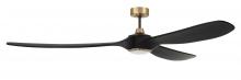 Craftmade EVY72FBSB3 - 72"  Ceiling Fan w/DC Motor, w/Blades & LED Light Kit, Damp Rated