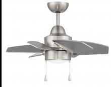 Craftmade PPT24BNK6 - 24" Ceiling Fan w/Blades, LED Light Kit