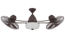 Craftmade BW248AG6 - 48" Dual Head Ceiling Fan w/Blades & Light Kit, Damp Rated