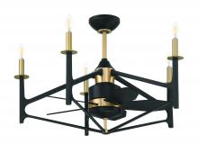 Craftmade RSV32FBSB5 - 32" Overall, 24" Ceiling Fan w/Wi-Fi, DC Motor, Blades, LED Light Kit