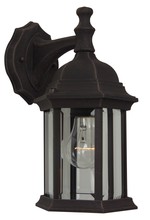 Craftmade Z294-RT - Hex Style Cast 1 Light Medium Outdoor Wall Lantern in Rust