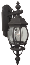 Craftmade Z324-TB - French Style 1 Light Small Outdoor Wall Lantern in Textured Black